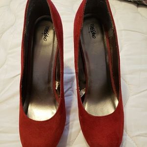 Mossimo Red Suede High Heel Pumps